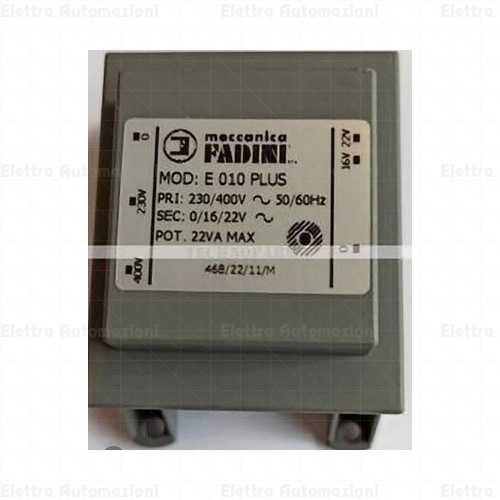 TRASFORMATORE PER ELPRO 10 - 10plus - 14 FADINI 27061